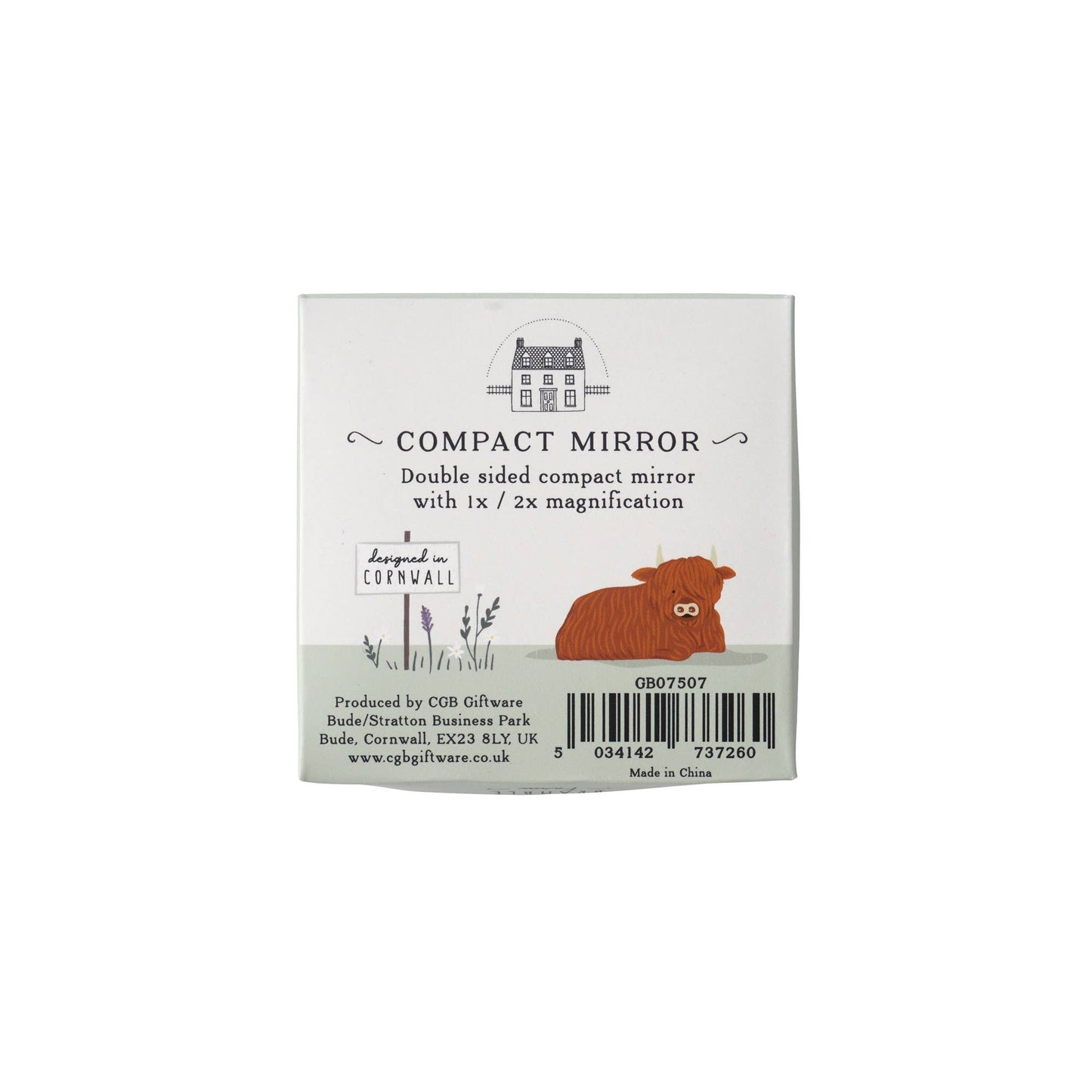 Highland Cow Compact Mirror