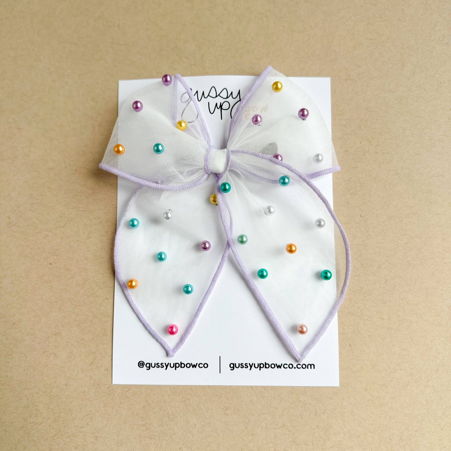 Whimsy Pearl Oversized Bow