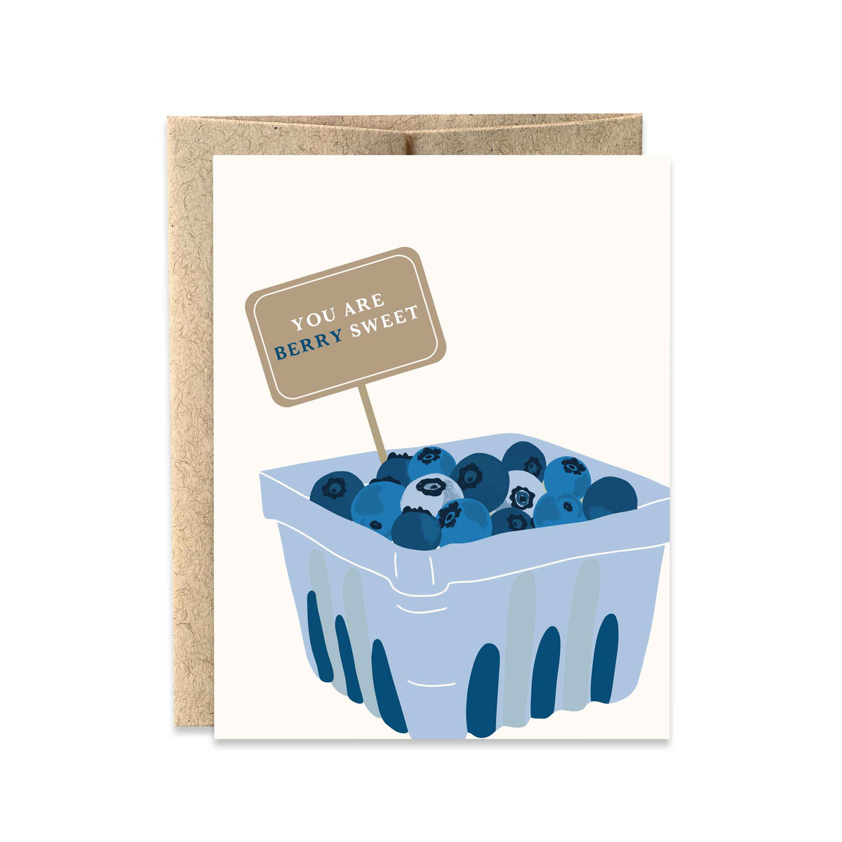 You are Berry Sweet Blueberry Greeting Card