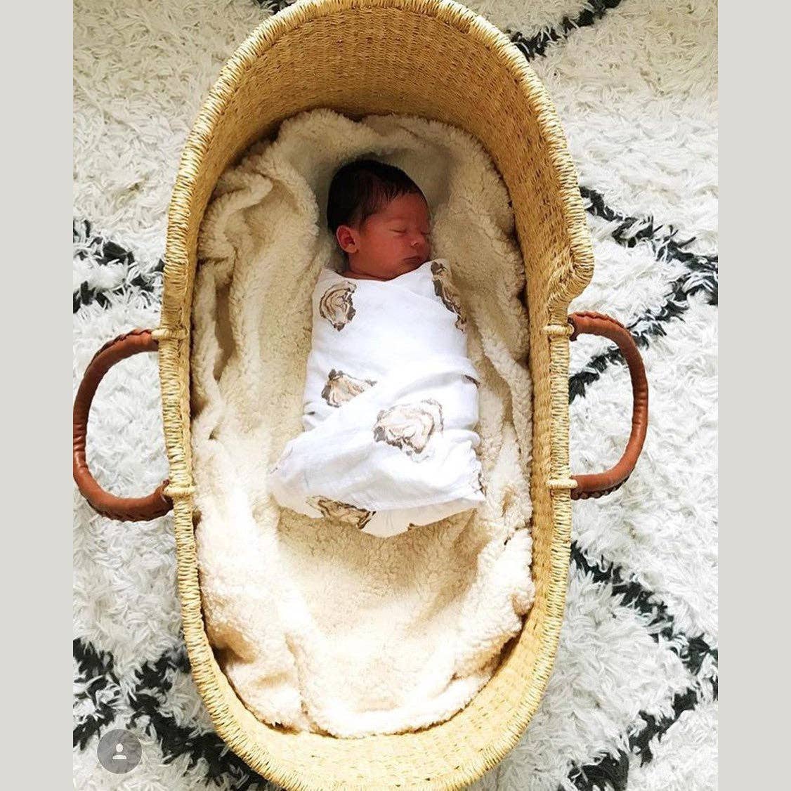 Aw, Shucks! Oyster Swaddle Blanket