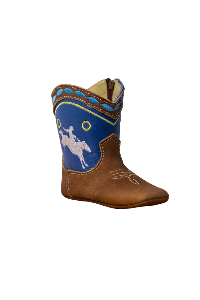 "Syd" Bucking Horse Baby Boots, Size 1-3: 1