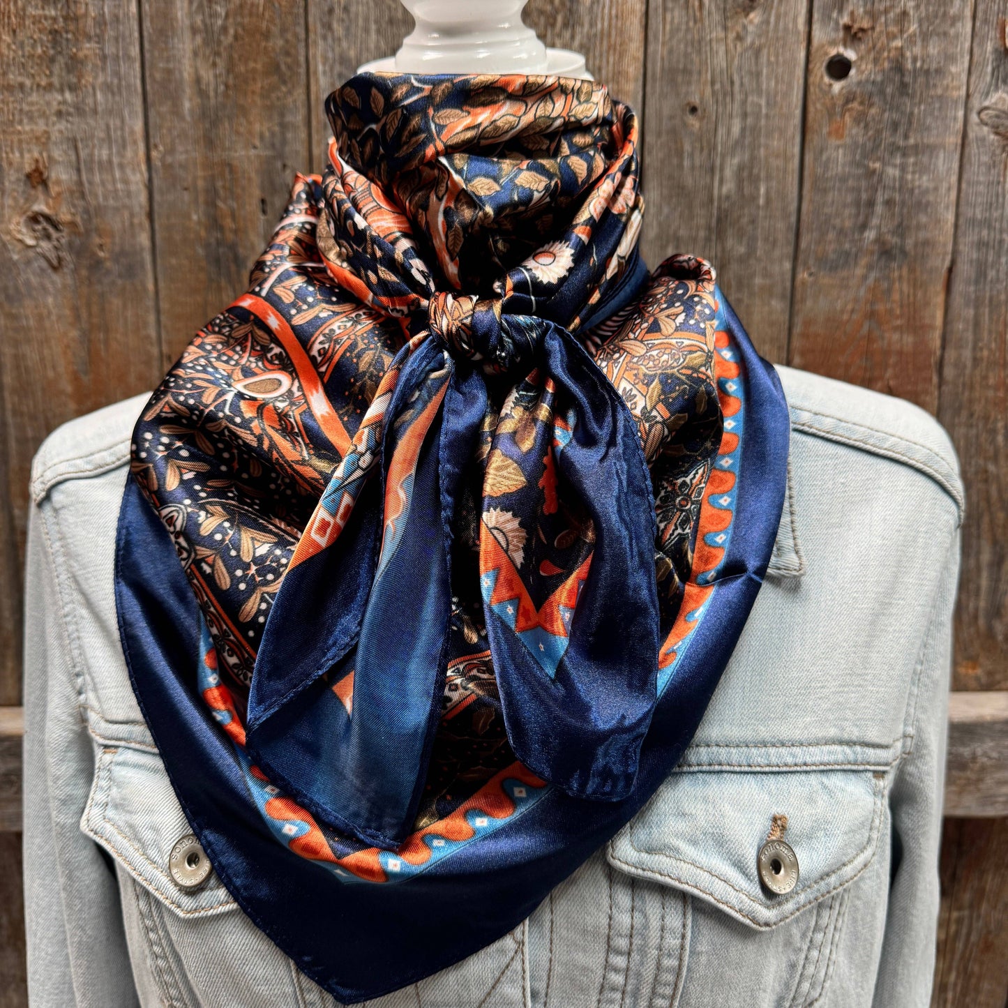 Multi Patterned Wild Rag - Western Scarf