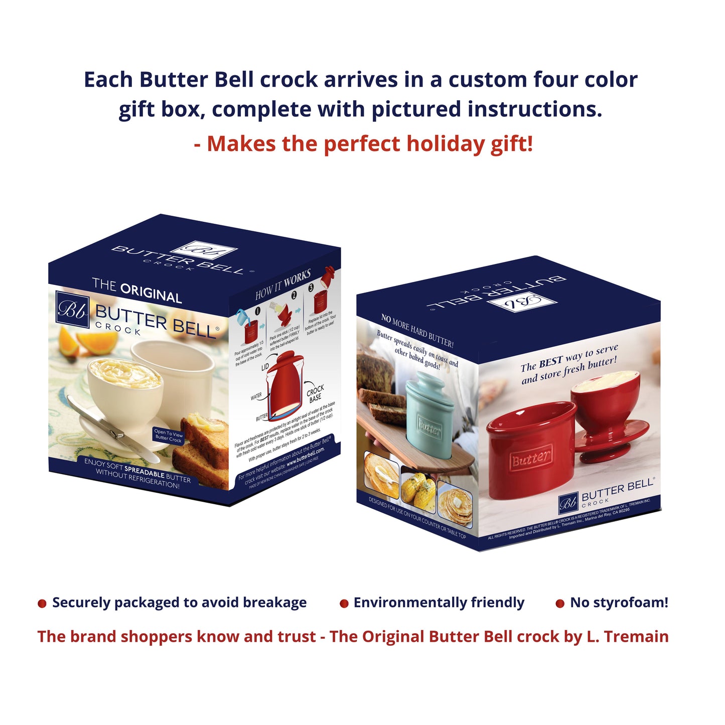 The Original Butter Bell® Crock - Cafe Golden Yellow