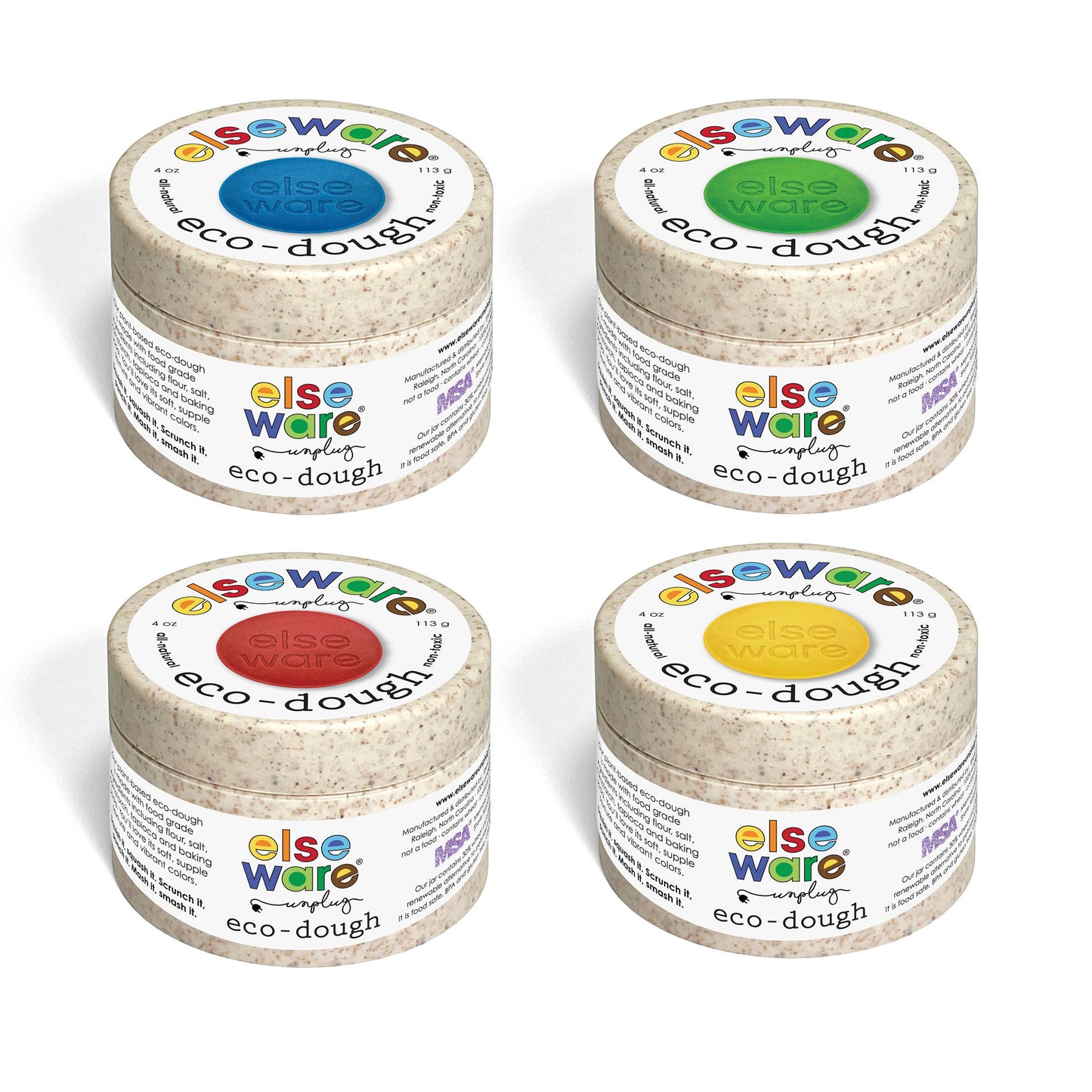 Eco-Dough 12ct Singles - 1/4 lb - Natural, Non-Toxic : Red