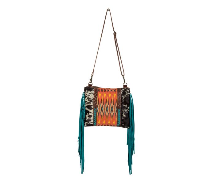 Blaze Rider Fringed Small Crossbody Bag