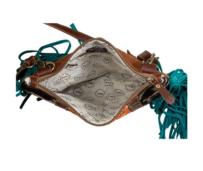 Blaze Rider Fringed Small Crossbody Bag