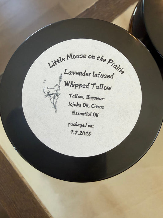 Little Mouse on the Prairie Lavender 4 Ounce Beef Tallow Body Balm