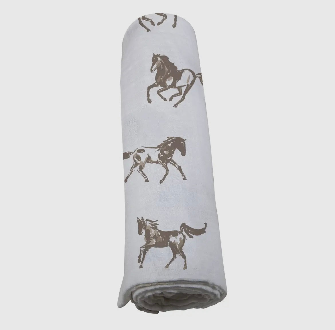 Galloping Horses Bamboo Swaddle