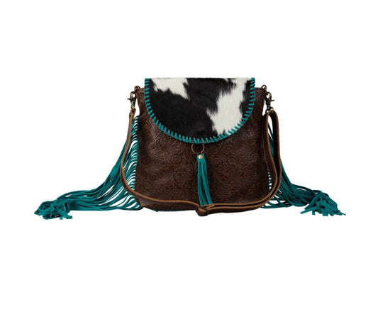 Range Rider Fringed Leather Cowhide Bag