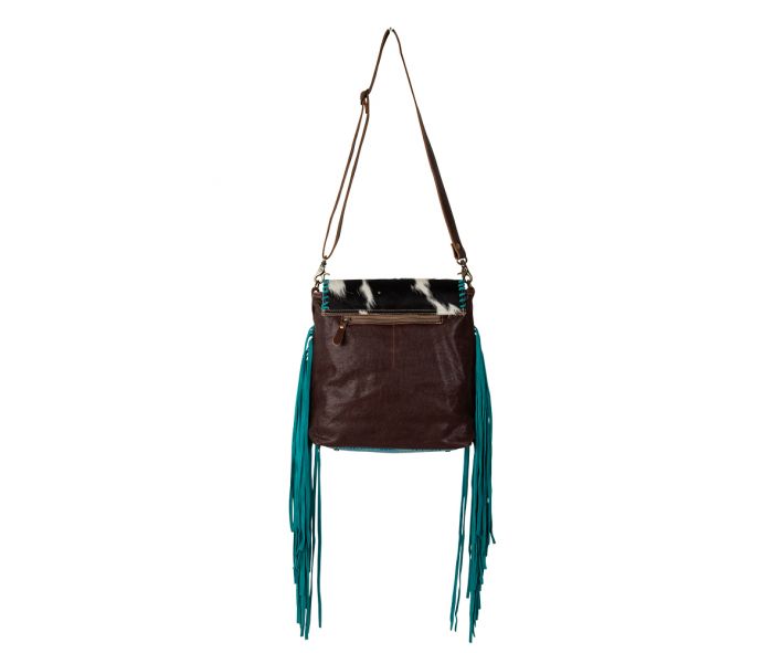 Range Rider Fringed Leather Cowhide Bag
