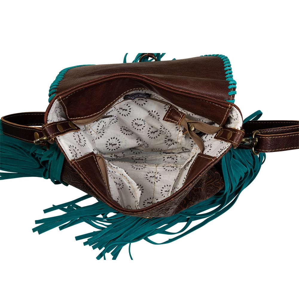 Range Rider Fringed Leather Cowhide Bag