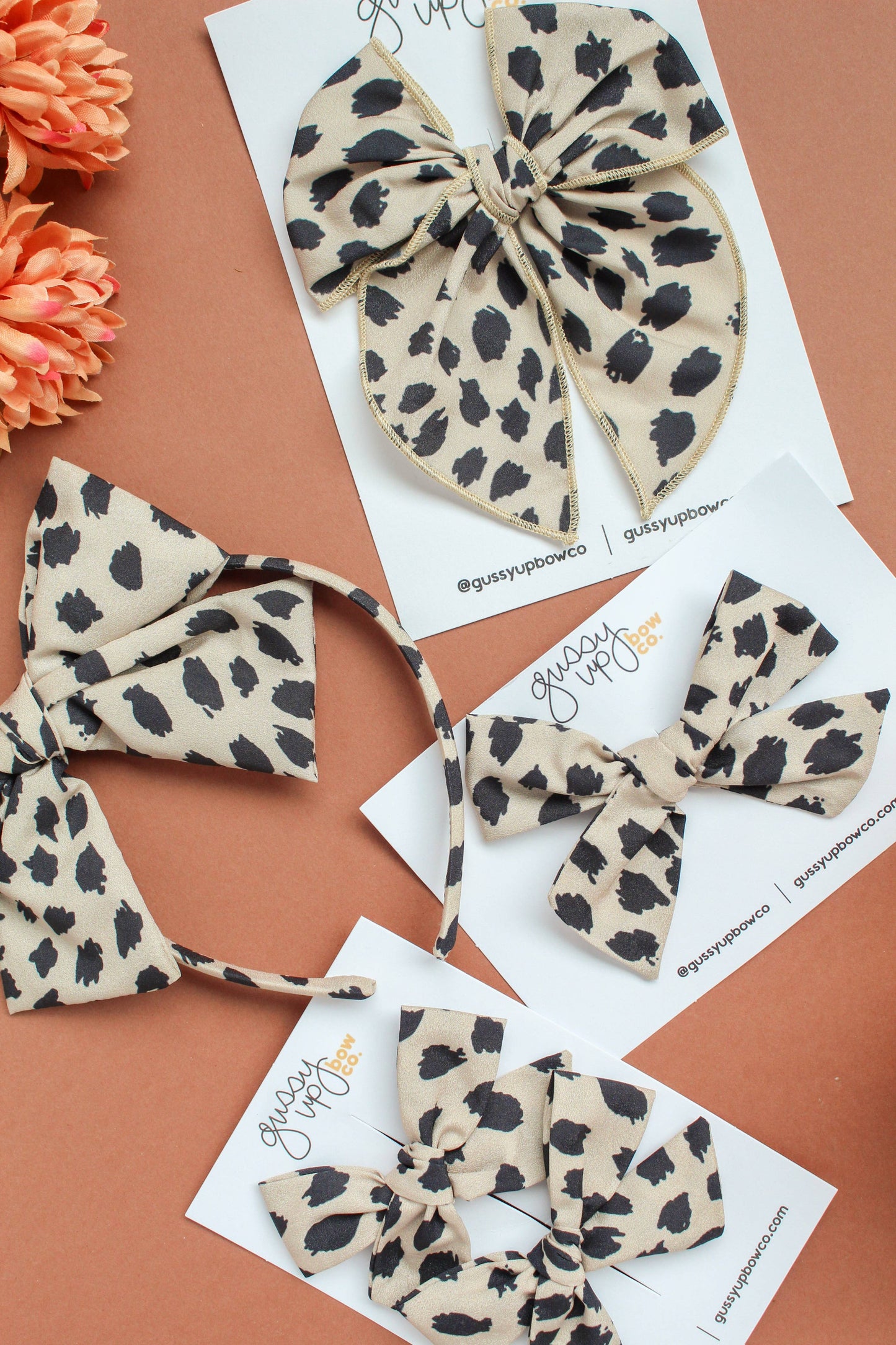 Leopard | Classic Bow: Alligator Clip / Oversized