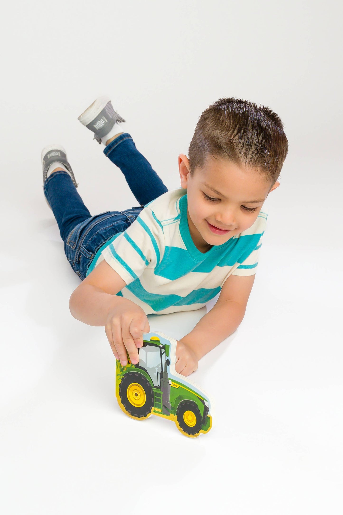 John Deere Kids: How Tractors Work Shaped Board Book