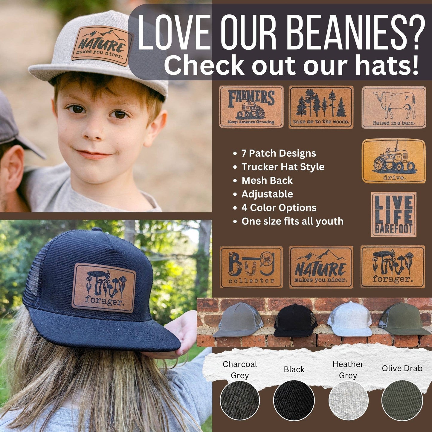 Some Friends have Feathers Beanie Toboggan Winter Kid Hats: Caramel