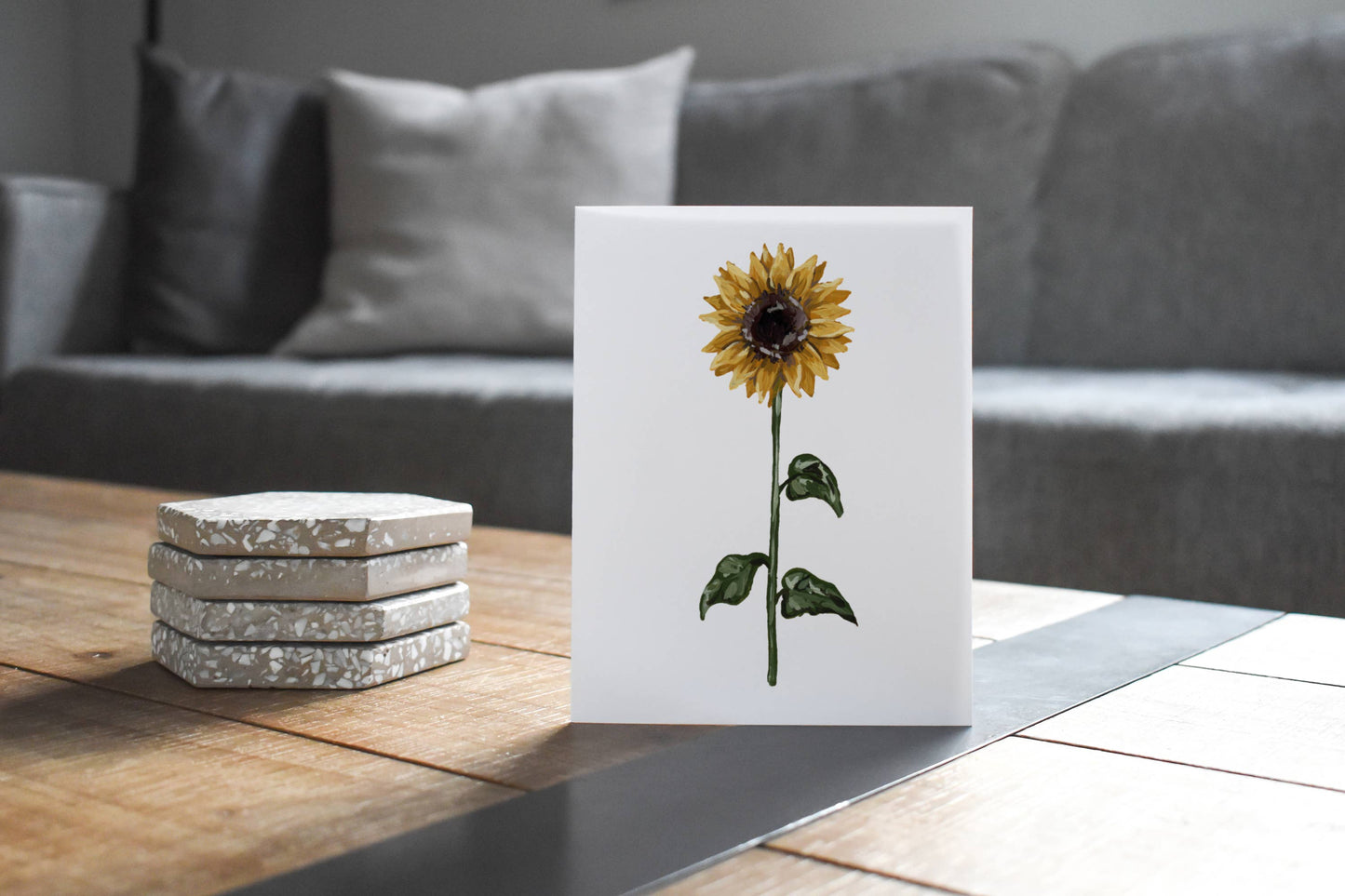 Sunflower Greeting Card: 1 Card