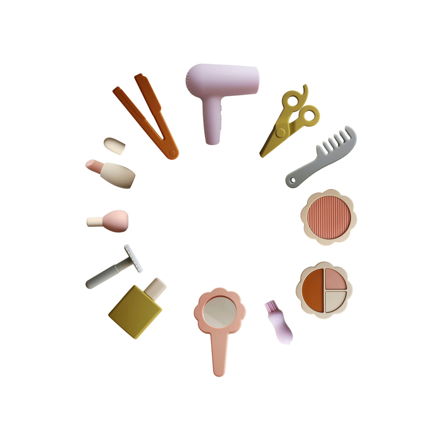 Silicone Hair and Makeup Play Set