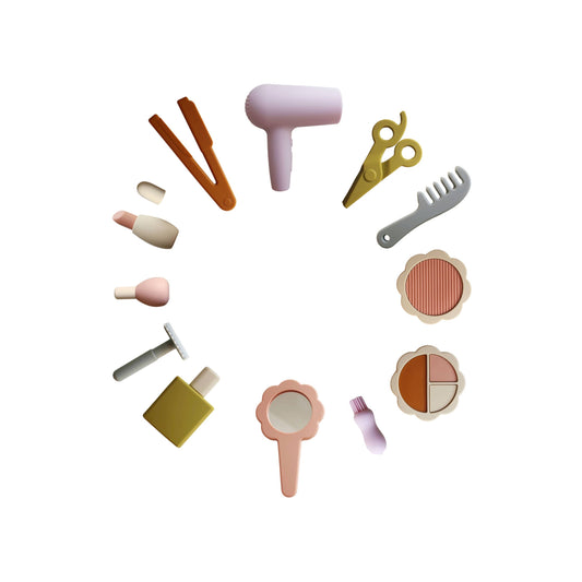 Silicone Hair and Makeup Play Set