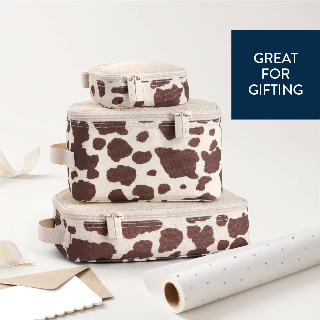 Cow Print Pack Like a Boss™ Packing Cubes