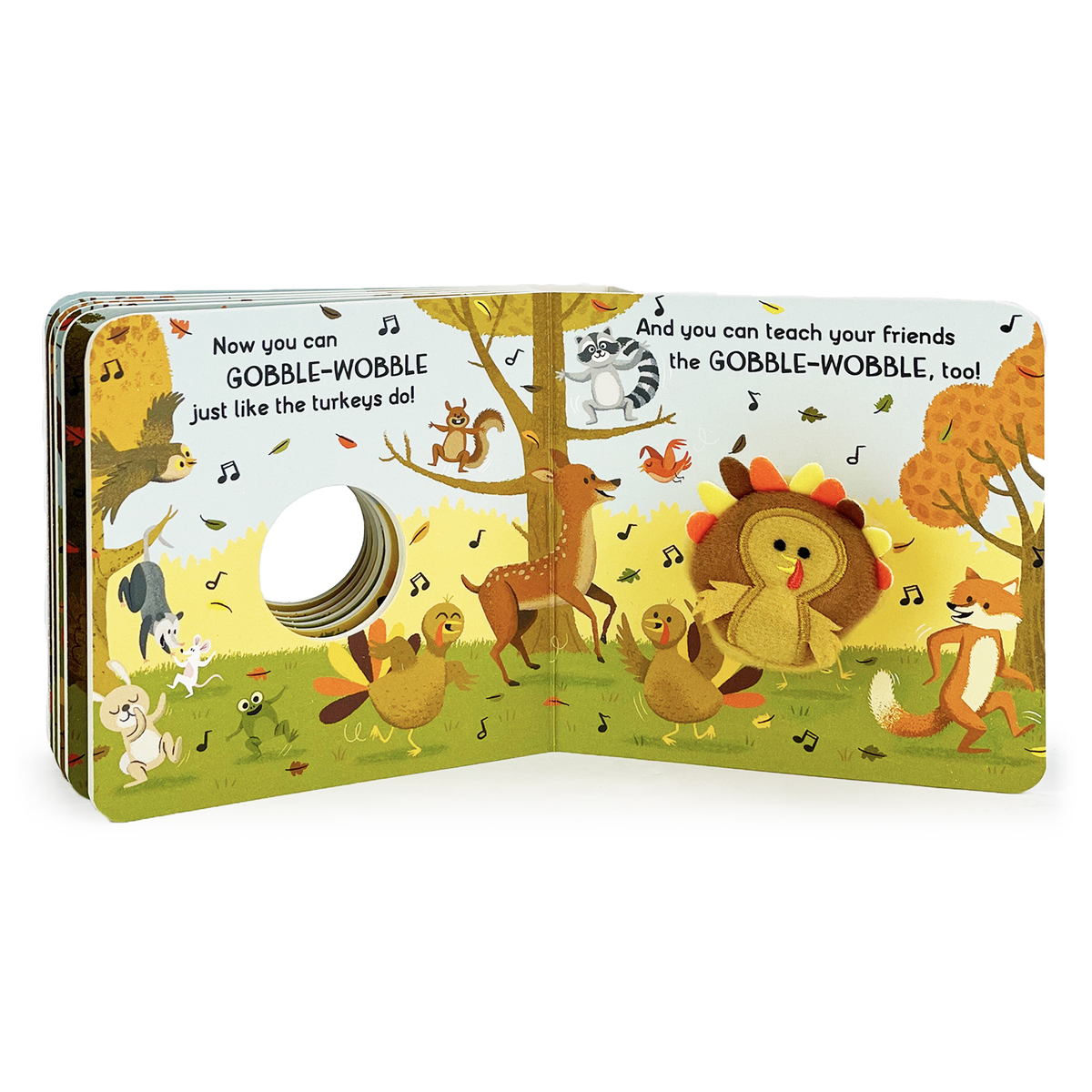 Gobble Wobble Thanksgiving Finger Puppet Board Book