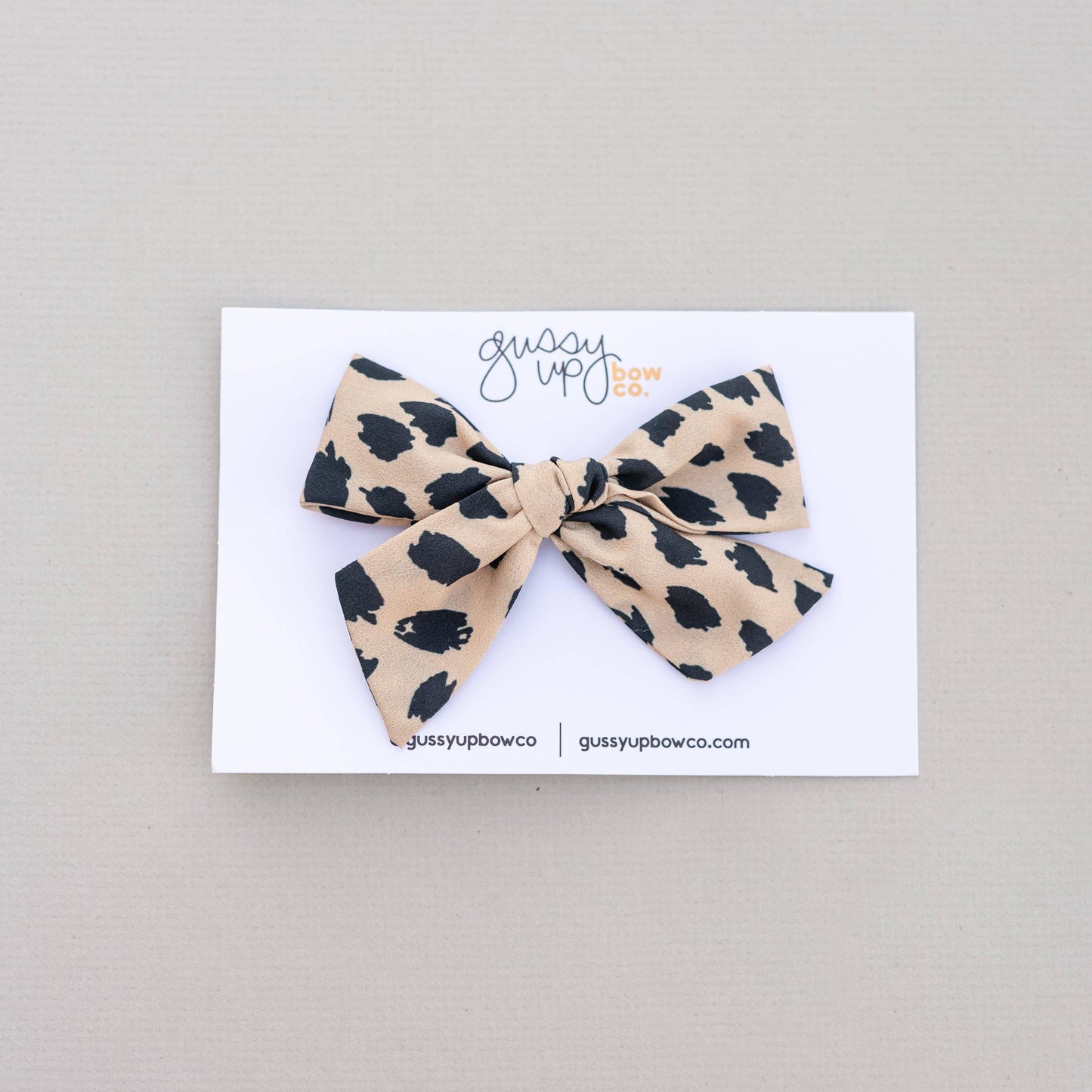 Leopard | Classic Bow: Alligator Clip / Oversized