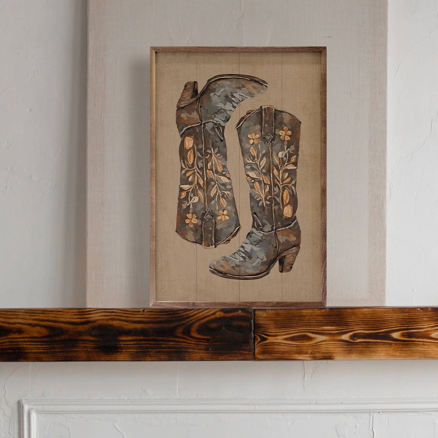 Fancy Boots Sign/Wall Decor - 10x16