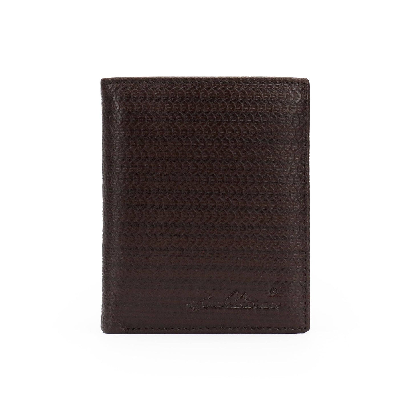 Genuine Leather Men's Bi-Fold Wallet: Coffee