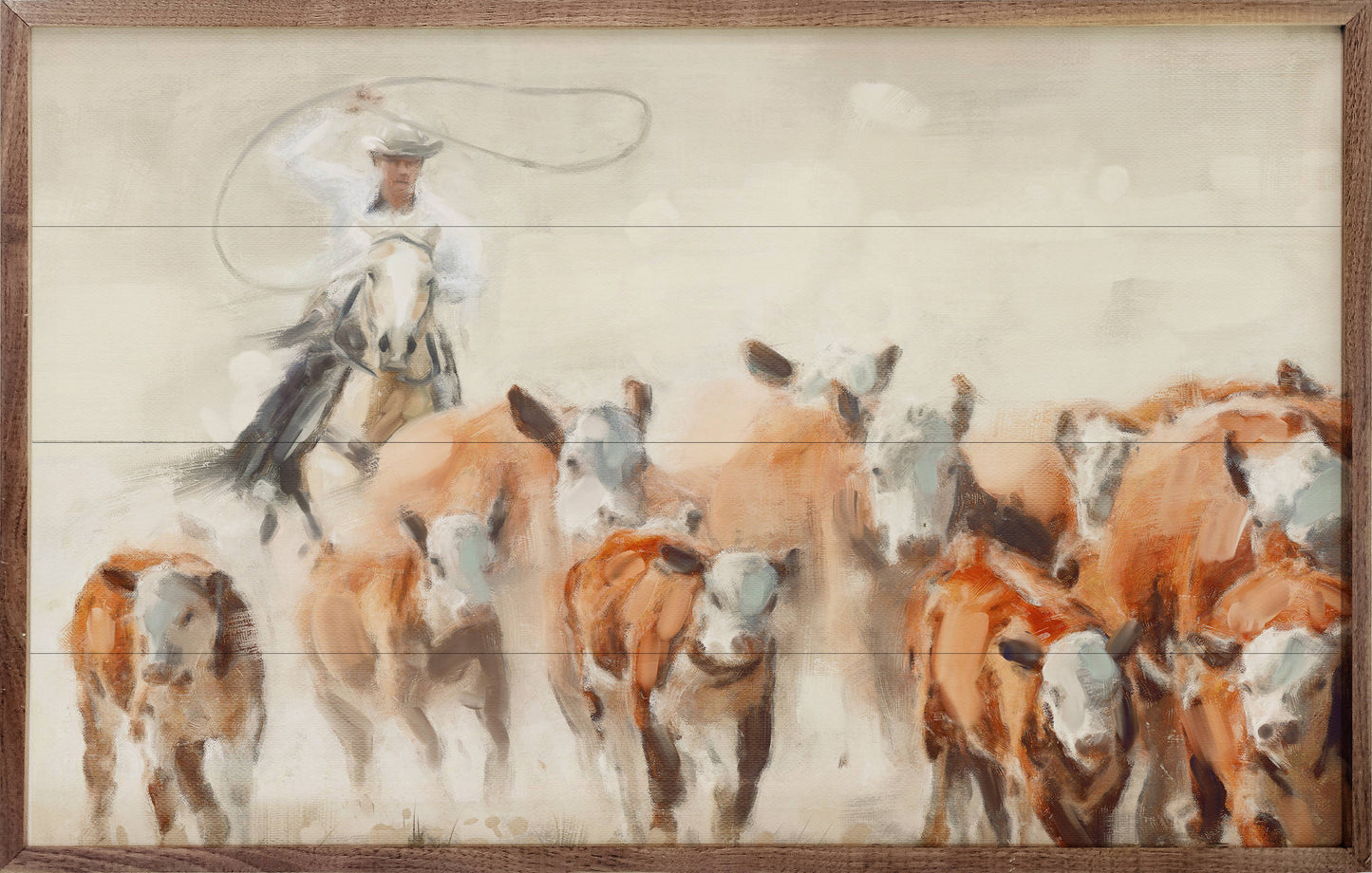 Hereford Round Up Sign/ Wall Decor: 16 x 10 x 1.5