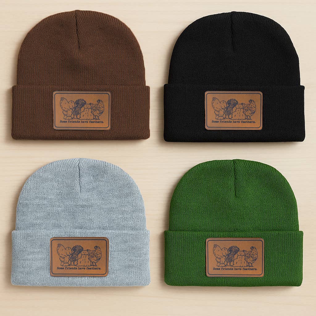 Some Friends have Feathers Beanie Toboggan Winter Kid Hats: Caramel
