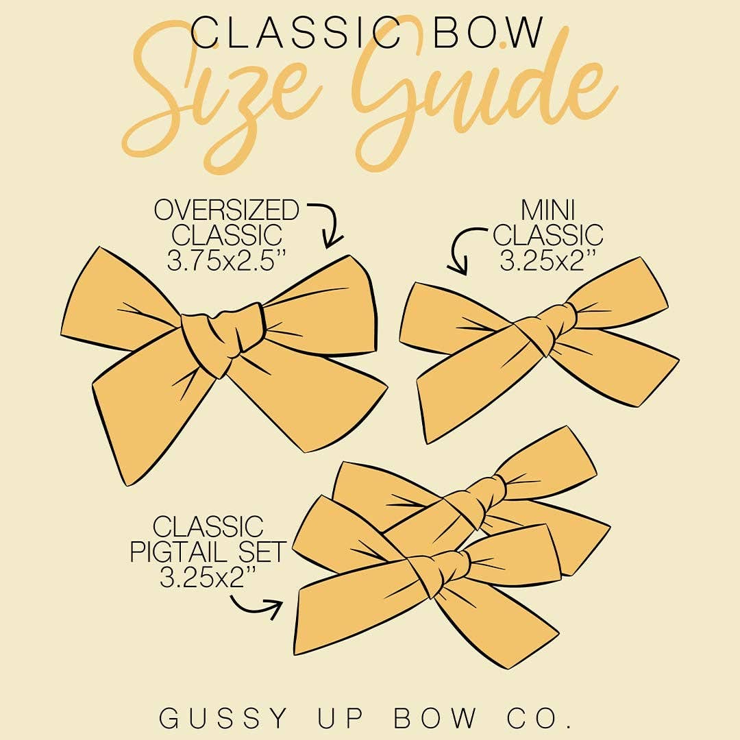 Leopard | Classic Bow: Alligator Clip / Oversized