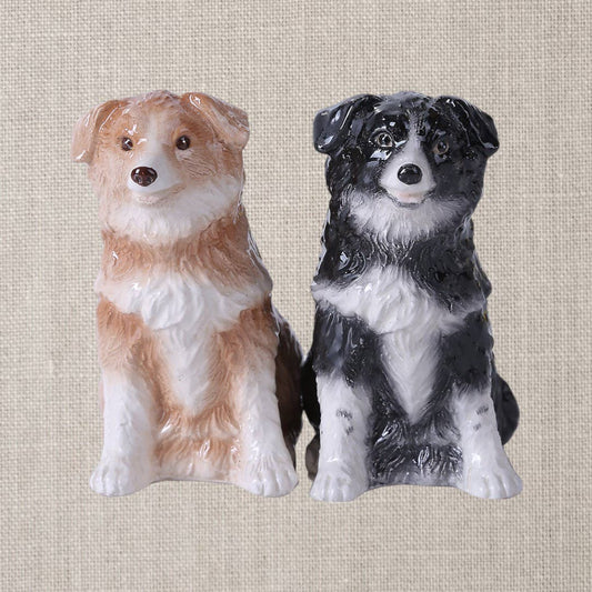Border Collies Salt and Pepper Shaker Set