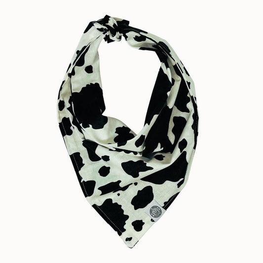 Cow Print Dog Bandana: Extra Large