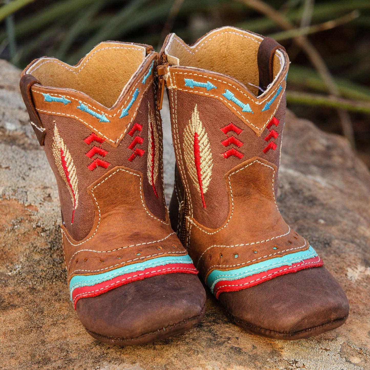 Maddox Indian Cowboy Baby Boots: 3 (12-18 months)