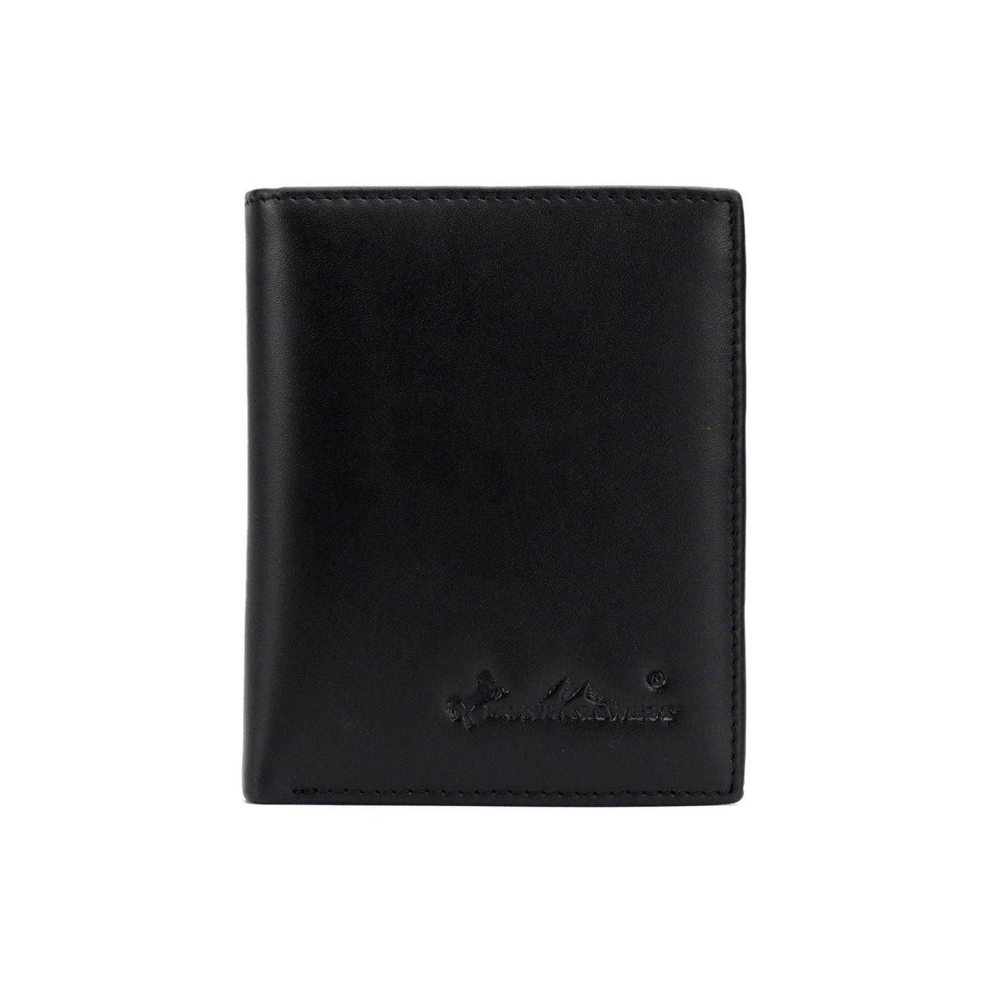 Genuine Leather Men's Bi-Fold Wallet: Coffee