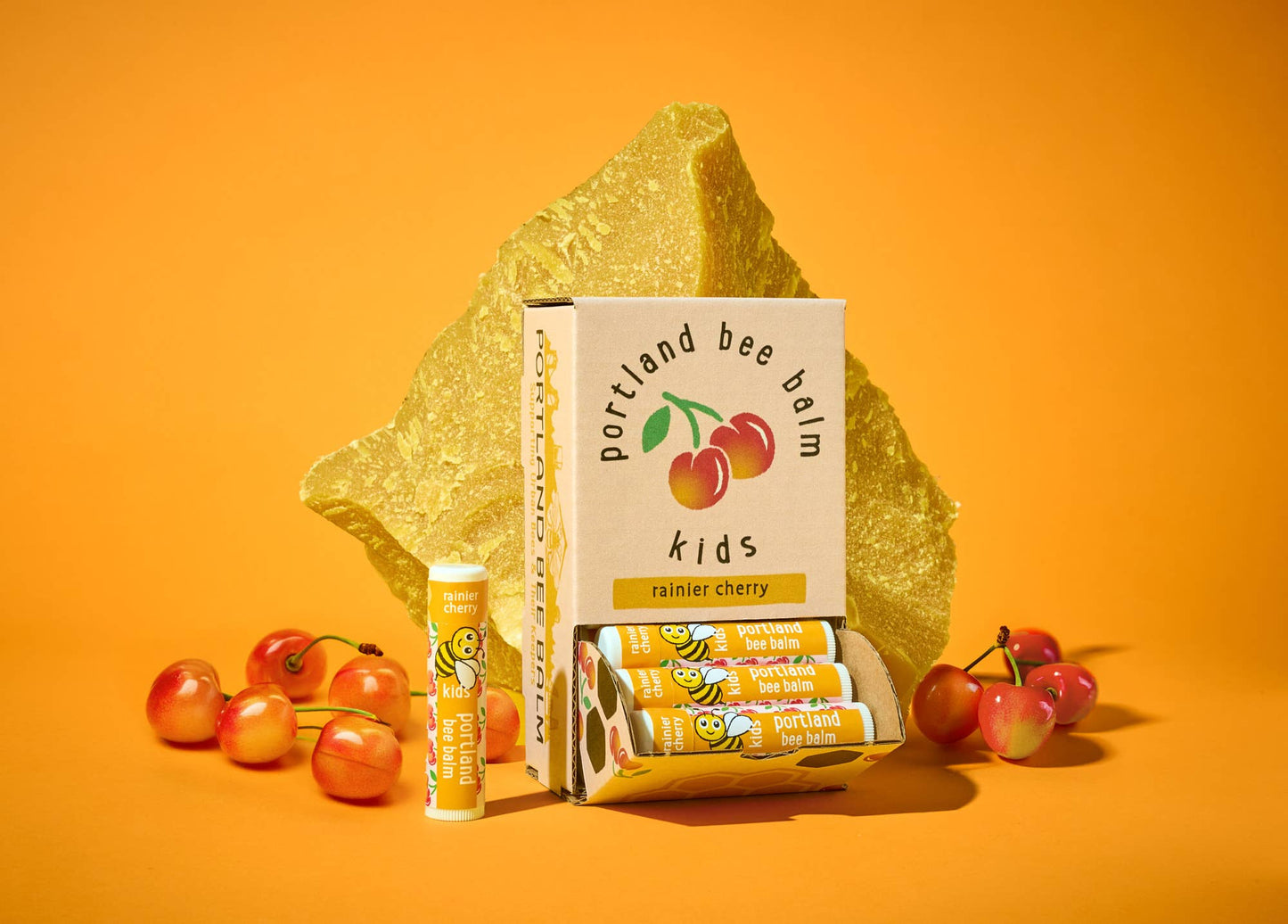 Kids Beeswax Lip Balm: Cherry