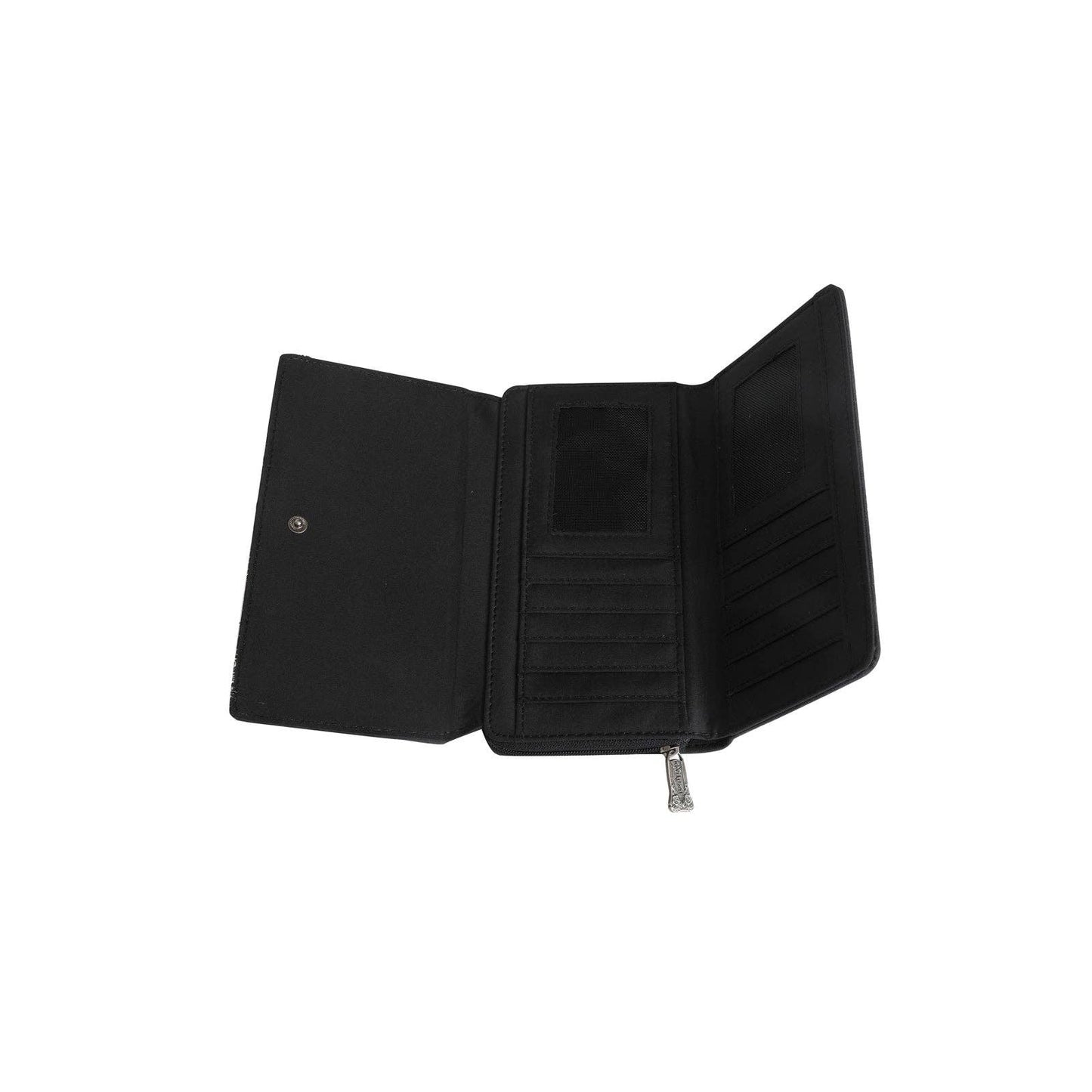 Trinity Ranch Hair Wallet: Black