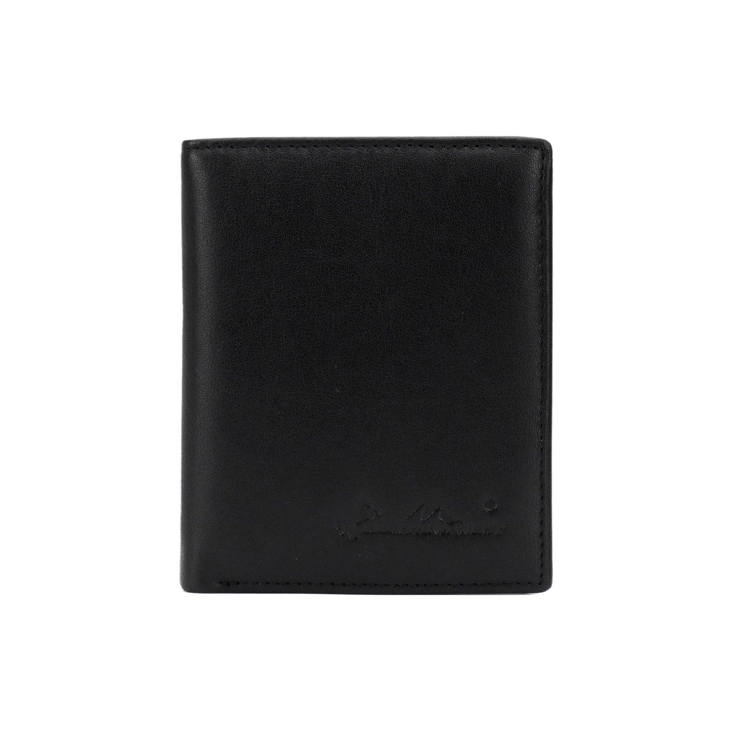 Genuine Leather Men's Bi-Fold Wallet: Coffee