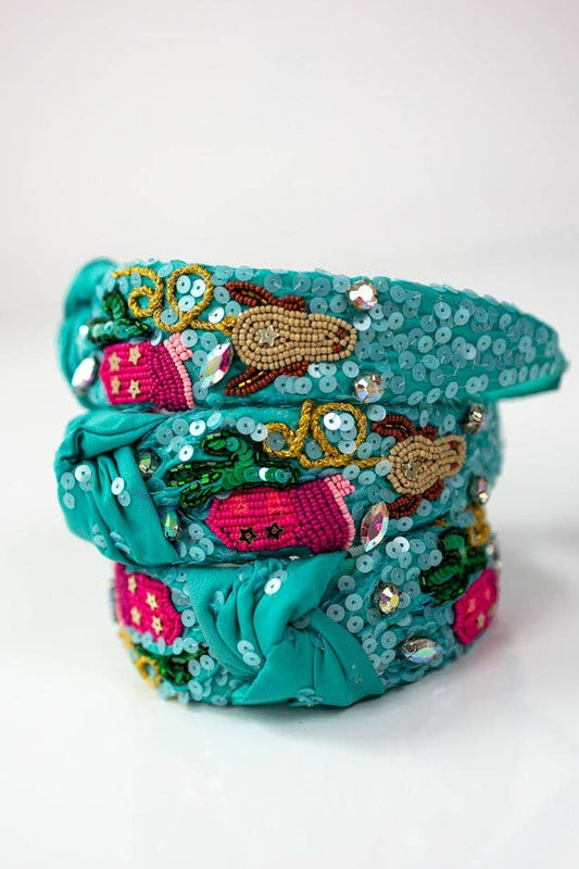 Beaded Headband - Rodeo