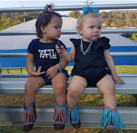 Lyddie Forever Fringe Baby Boots - Turquoise: 2 (6-12 months)