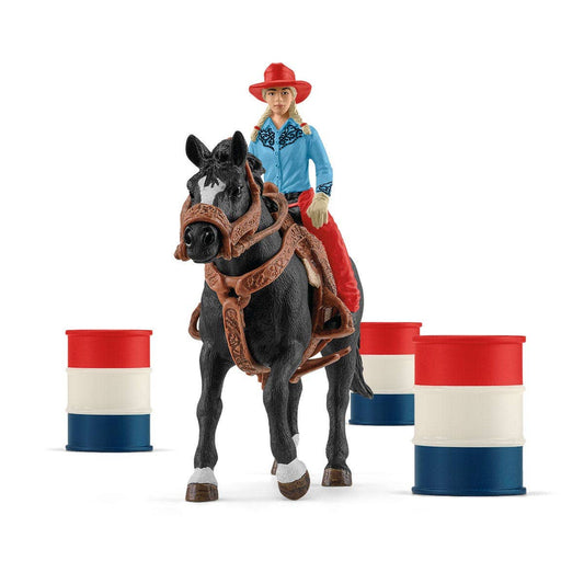 Schleich 3 Barrel Rodeo Racing Playset