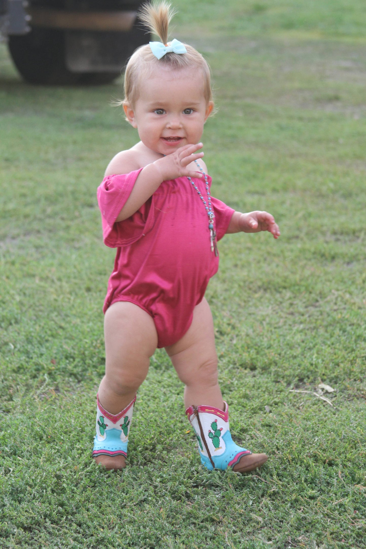 Pecos Cactus Baby Boots: 2 (6-12 months)