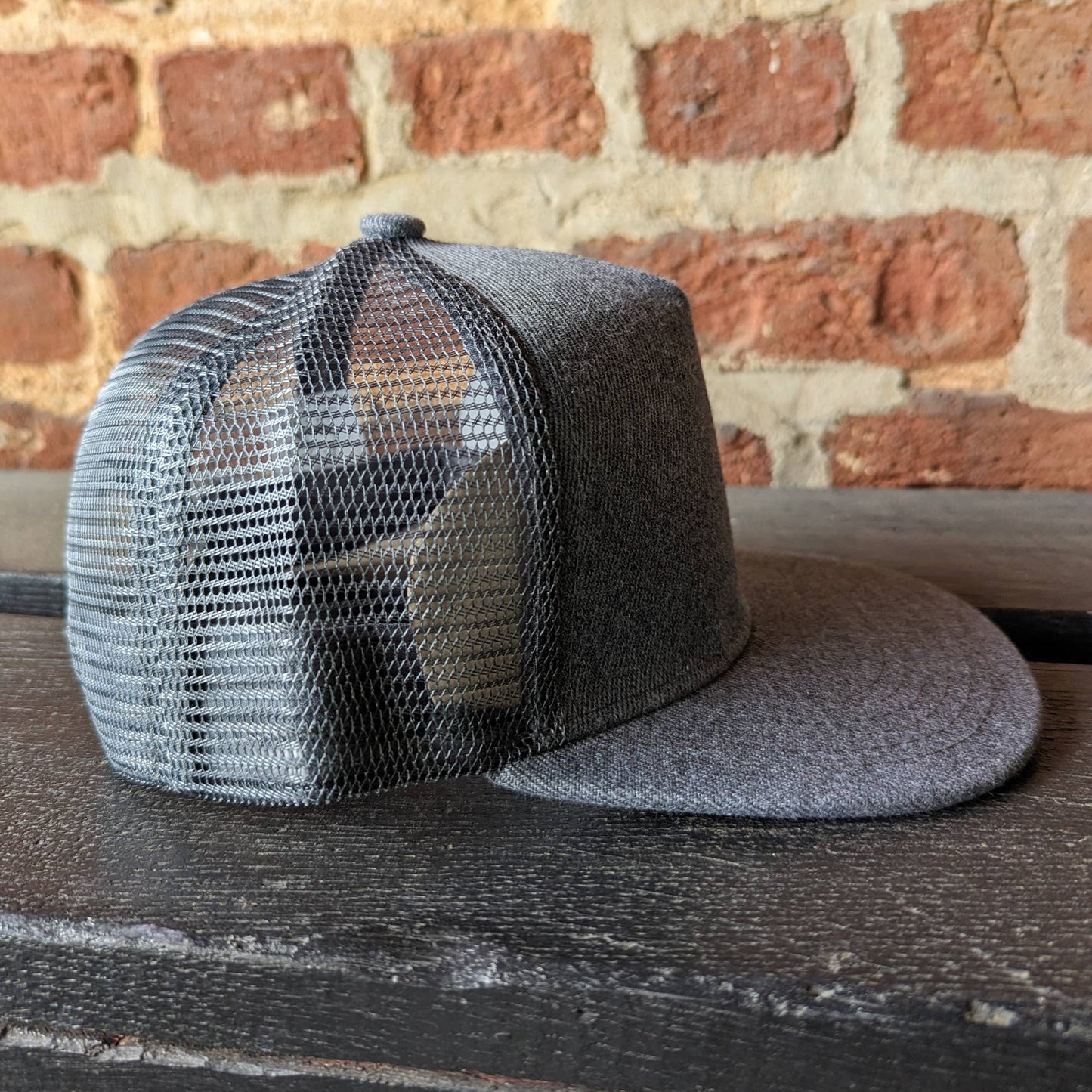 Raised in a barn Cow Country Western Farm Kids Trucker Hat : Charcoal Gray