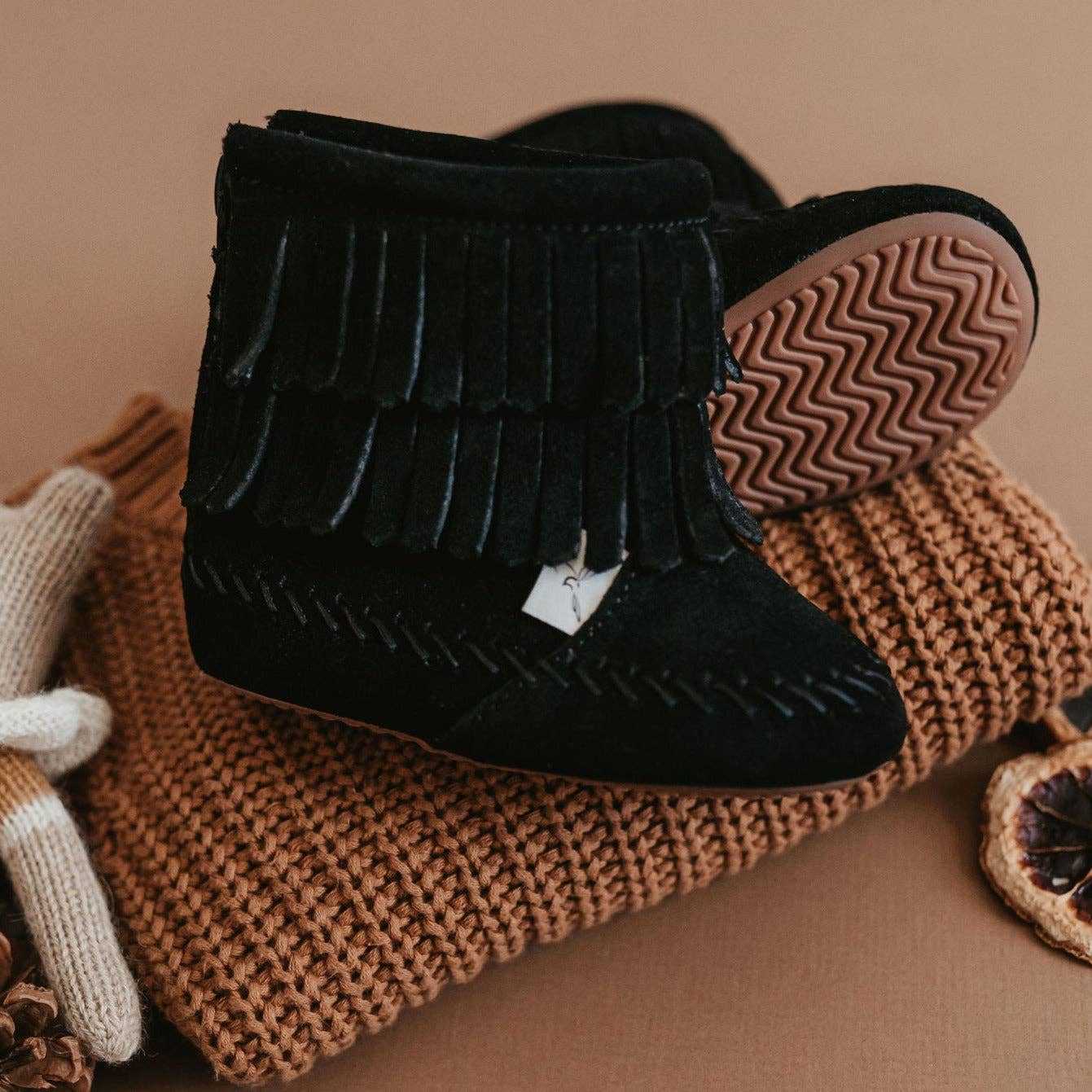 The Cozy Boot: Taupe / 3 (Weatherproof Soft Sole)
