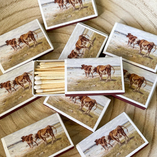 Cattle Vintage Portrait Match Set