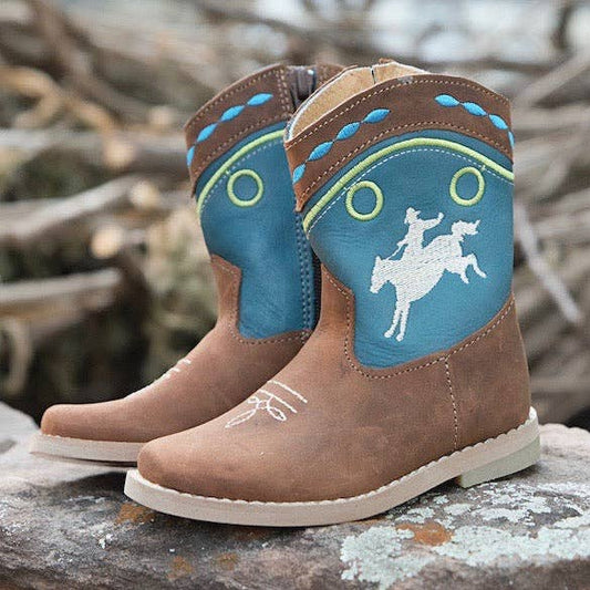 Syd Bucking Horse Kids Boots: 12