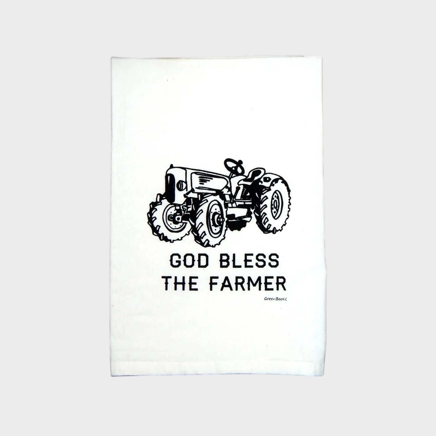 Farmer Kitchen Towel | Tea Towels | Flour Sack Dish Towels: Green