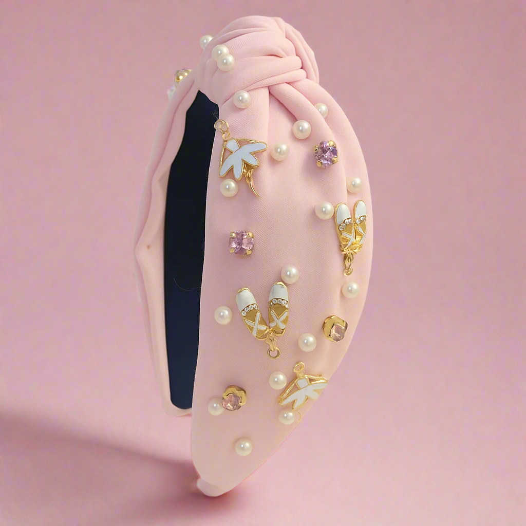 Beaded Headband - Pearl Pirouette