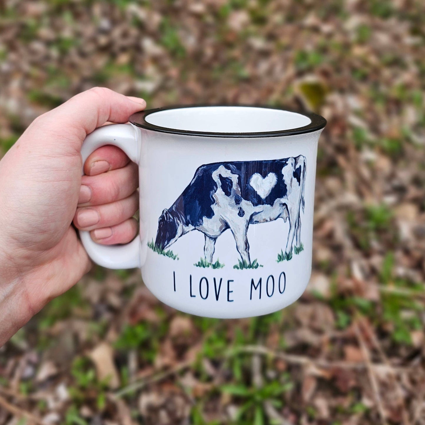 I Love Moo Cow Coffee Mug: White Mug
