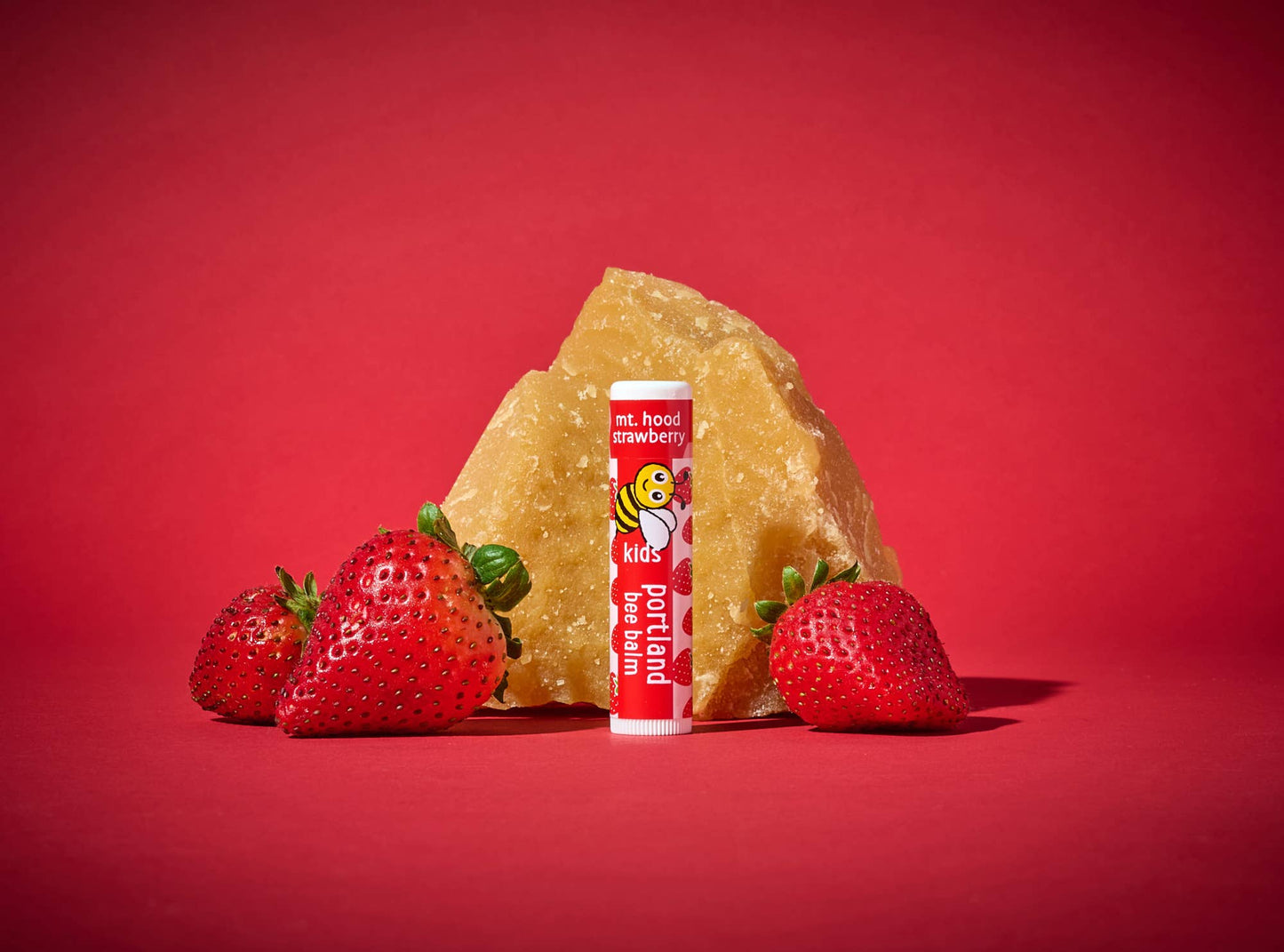 Kids Beeswax Lip Balm: Strawberry