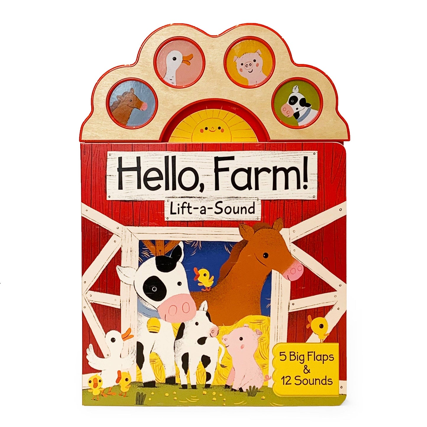 Hello, Farm! Lift-a-Flap Animal Sound Book for Ages 1-5