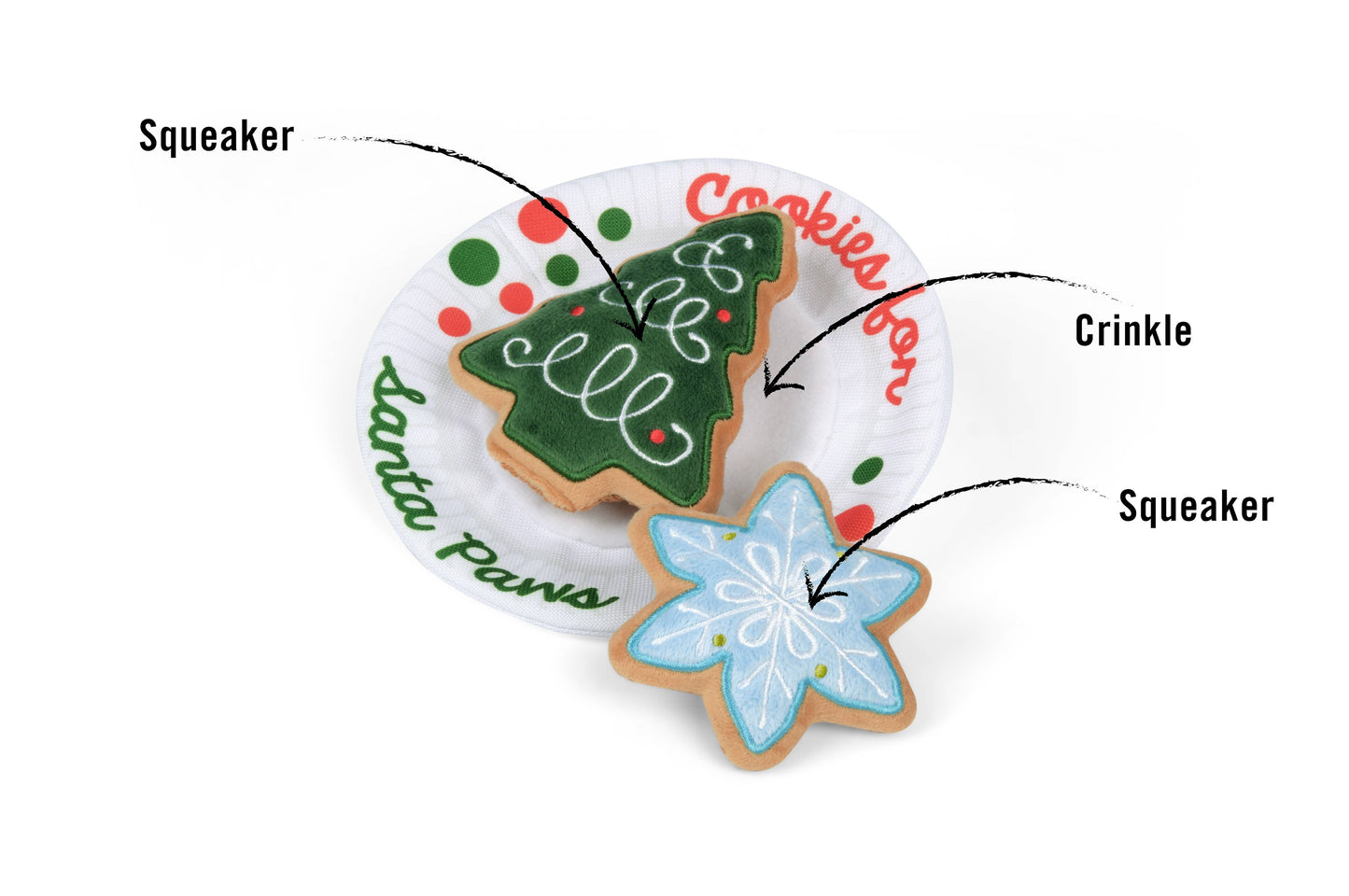 Merry Woofmas - Christmas Eve Cookies Dog Toys